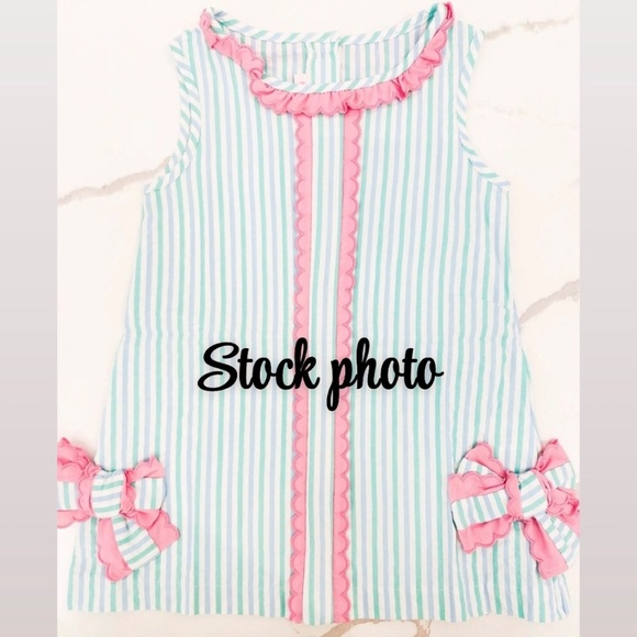 Peggy Green Grasshopper Seersucker Sophie dress size 10 adorable - Picture 1 of 6